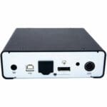 Rückseite des ALIF1102T DisplayPort KVM über IP Transmitter von Adder